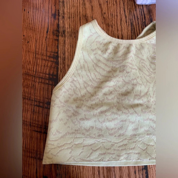 Gymshark lime green High Neck Racerback Sports Bra small - Picture 2 of 6